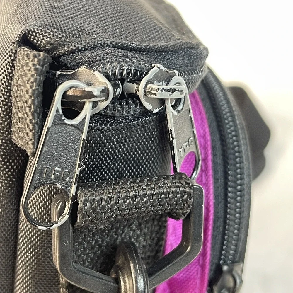 VTG 90s Y2K Sport Zone Camera Carry Case Black Purple Water Resistant